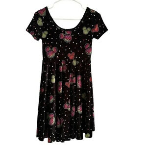 Wild Rich Kids Velvet Disco Mickey Twirl Dress - youth 13/14